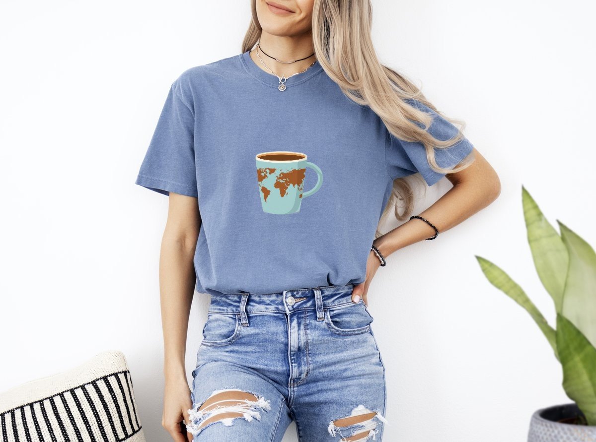 Scriptwear World Coffee T-Shirt – Regular Fit - Image 11
