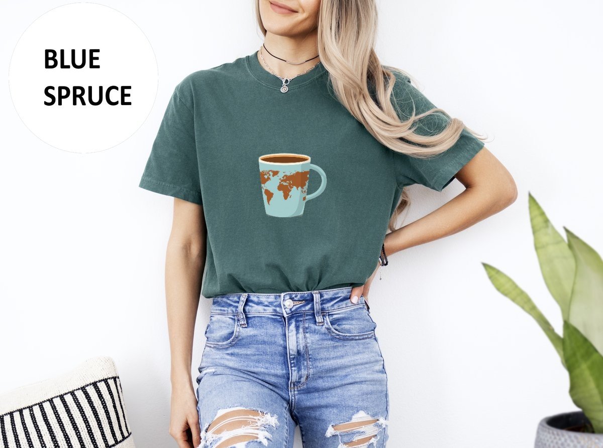 Scriptwear World Coffee T-Shirt – Regular Fit - Image 12