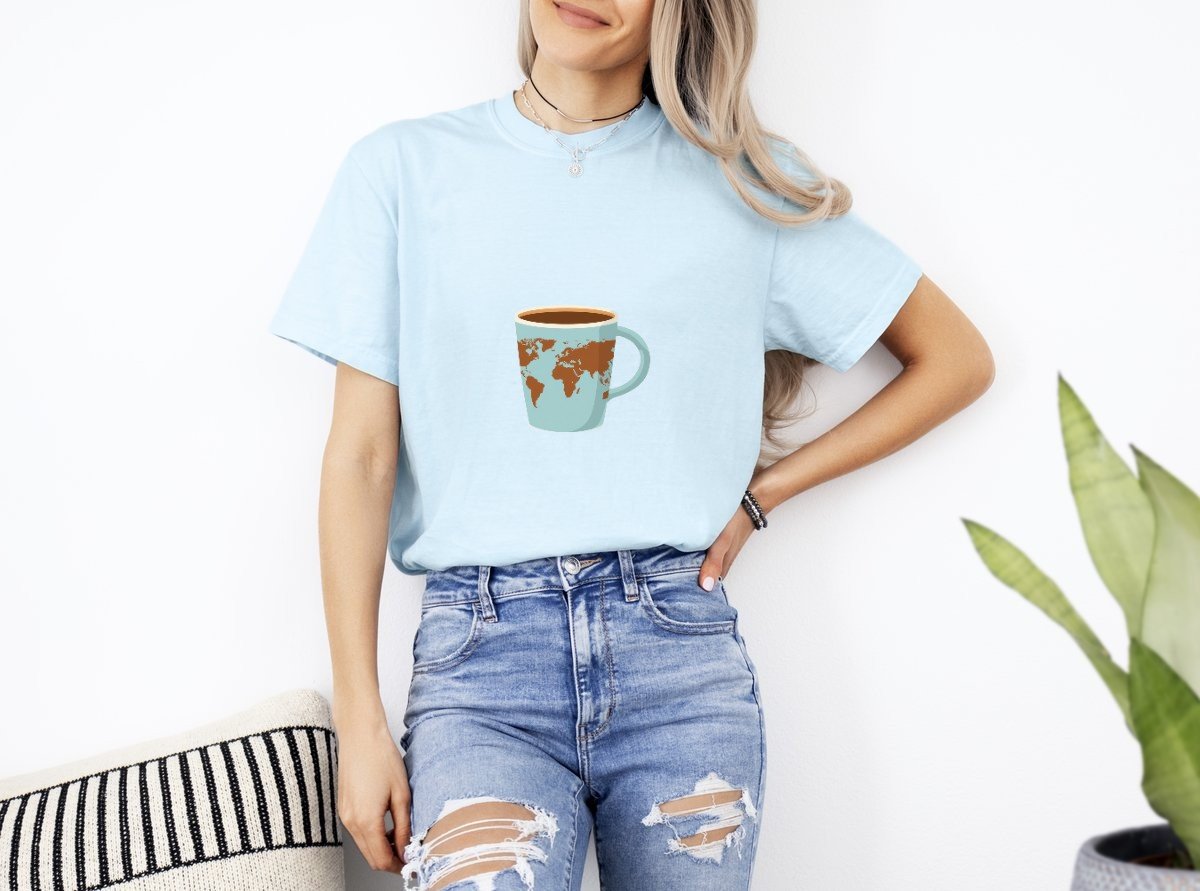 Scriptwear World Coffee T-Shirt – Regular Fit - Image 14