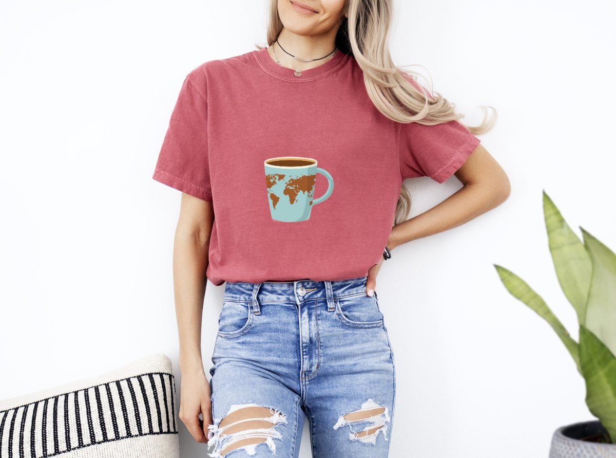 Scriptwear World Coffee T-Shirt – Regular Fit - Image 13