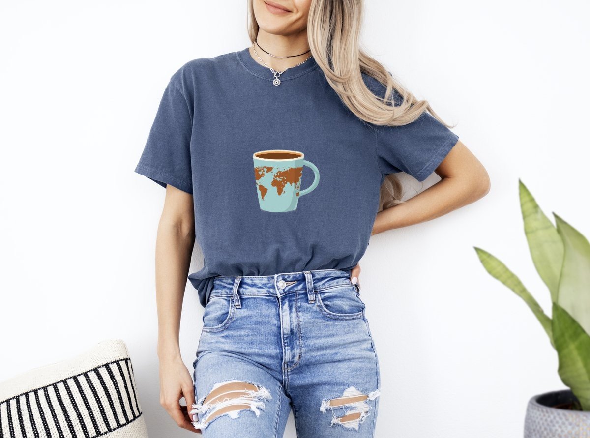 Scriptwear World Coffee T-Shirt – Regular Fit - Image 16