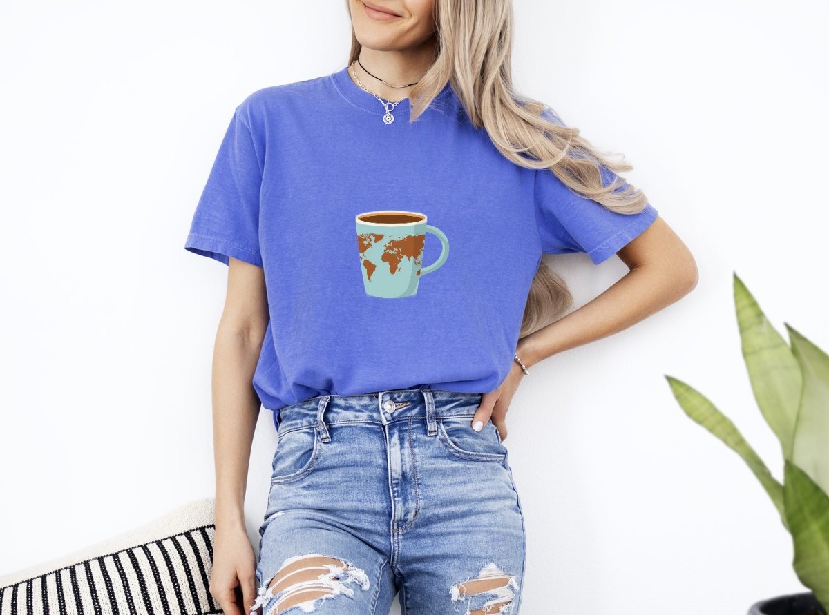 Scriptwear World Coffee T-Shirt – Regular Fit - Image 17