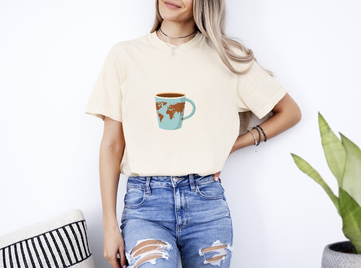Scriptwear World Coffee T-Shirt – Regular Fit - Image 19
