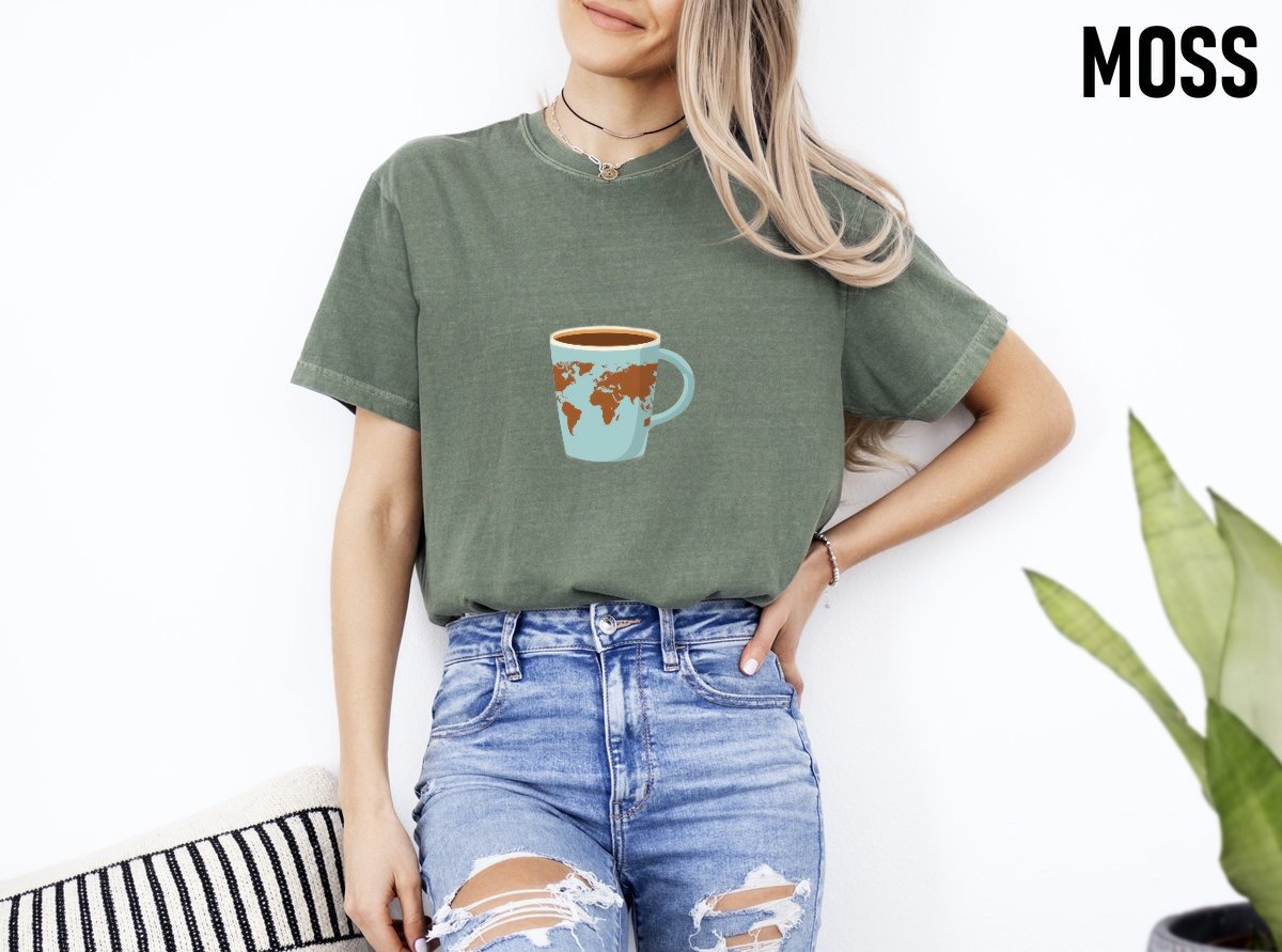 Scriptwear World Coffee T-Shirt – Regular Fit - Image 10